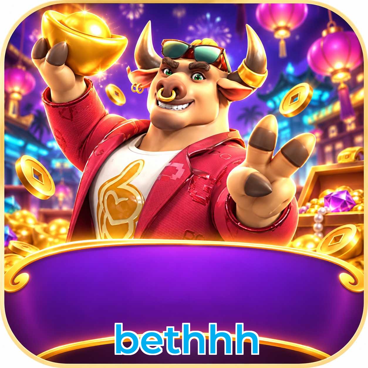 Aplicativo bethhh para Android e iOS com interface completa